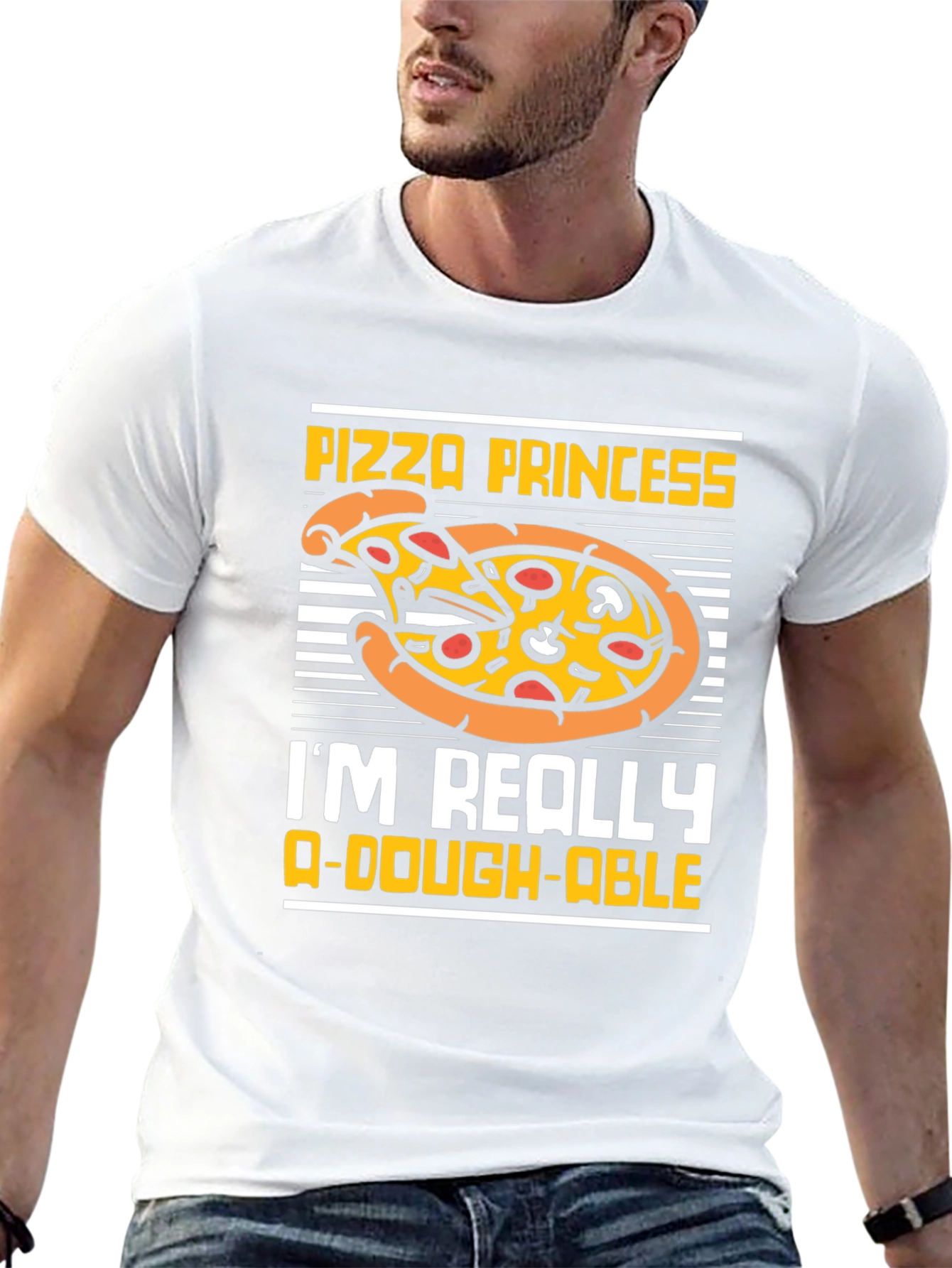 Pizza Princess Graphic T-Shirt Funny Food Tee