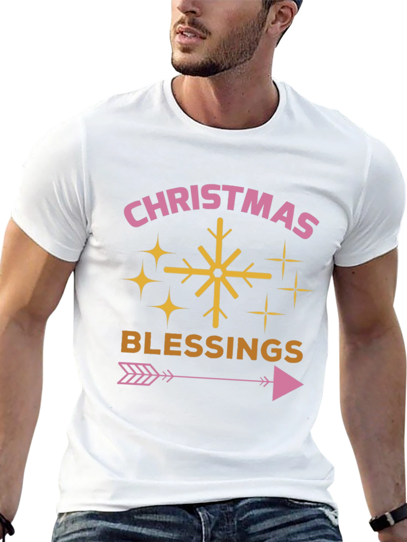 Christmas Blessings Graphic Tee - Holiday Cheer