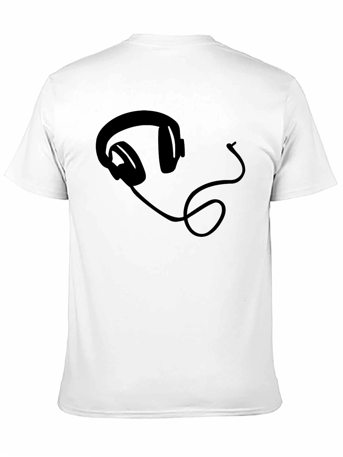 Headphone Graphic Tee - Black