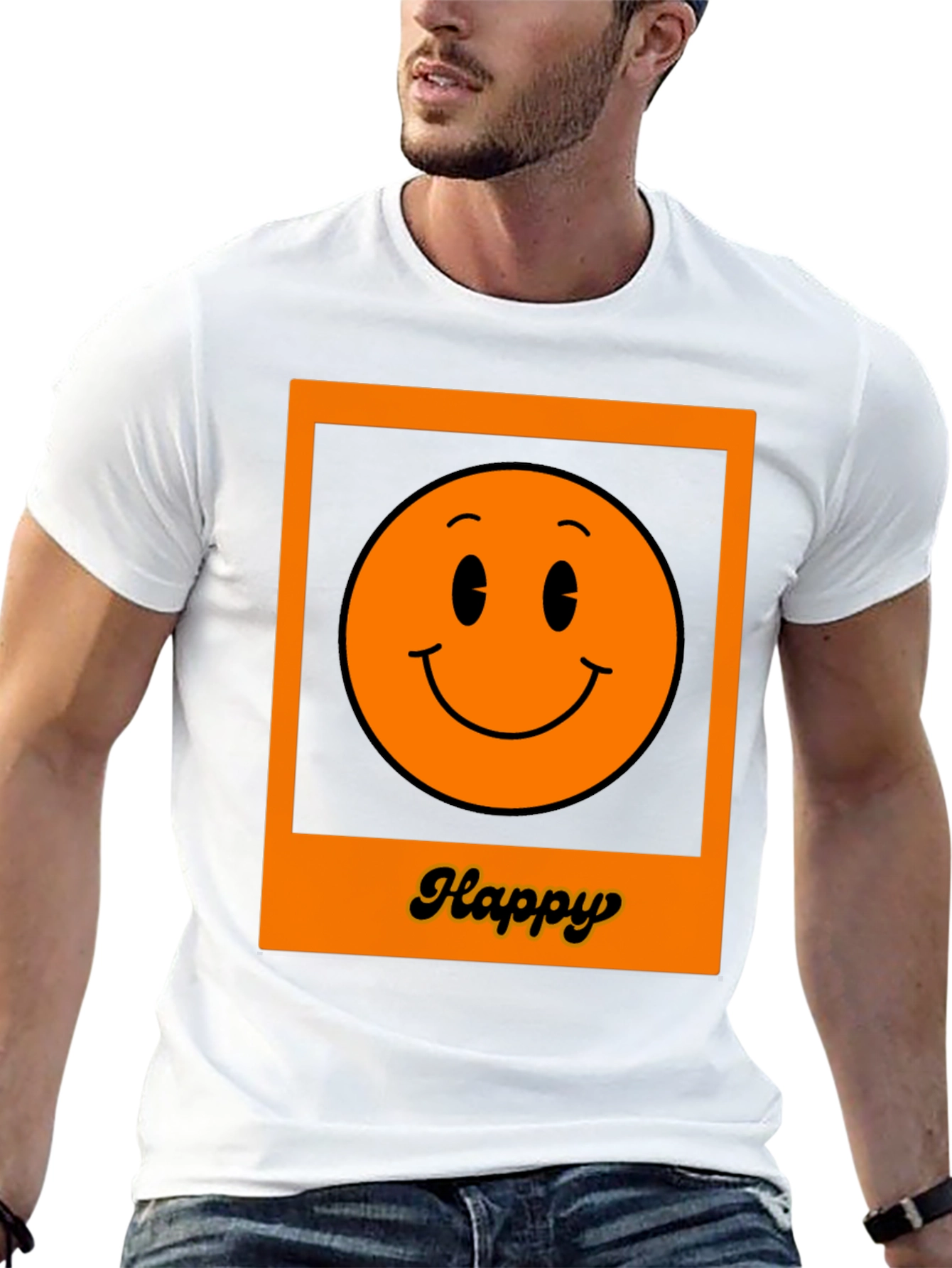 Happy Smiley Face Graphic T-Shirt