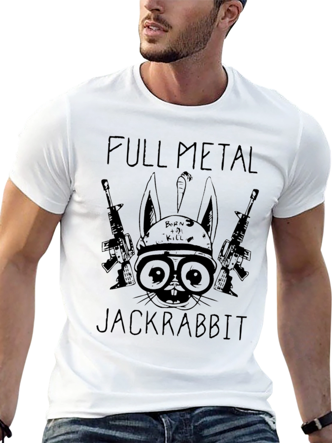 Full Metal Jackrabbit Graphic T-Shirt - Black