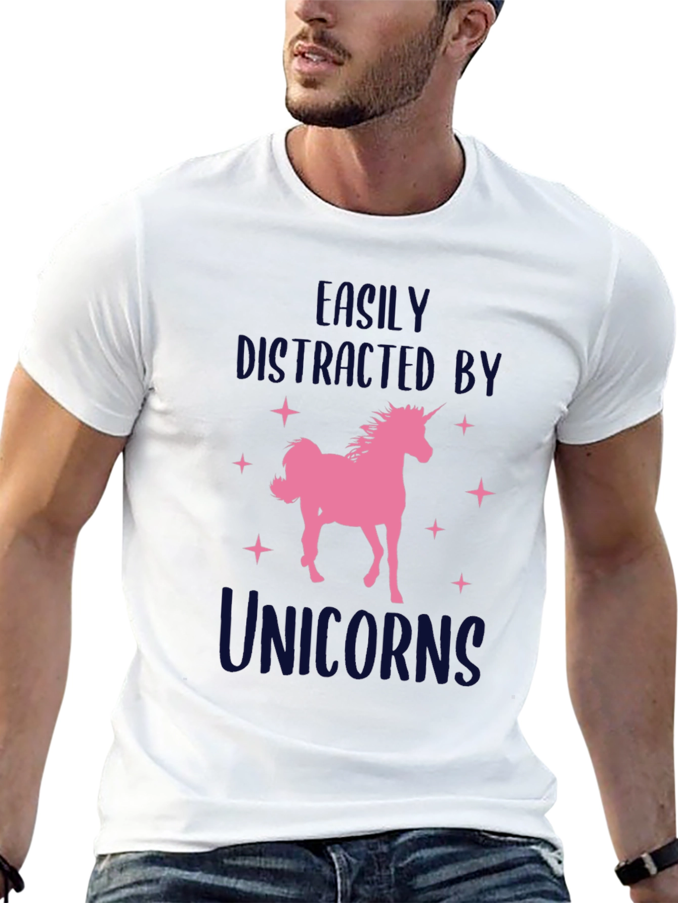 Unicorn Lover T-Shirt - Easily Distracted