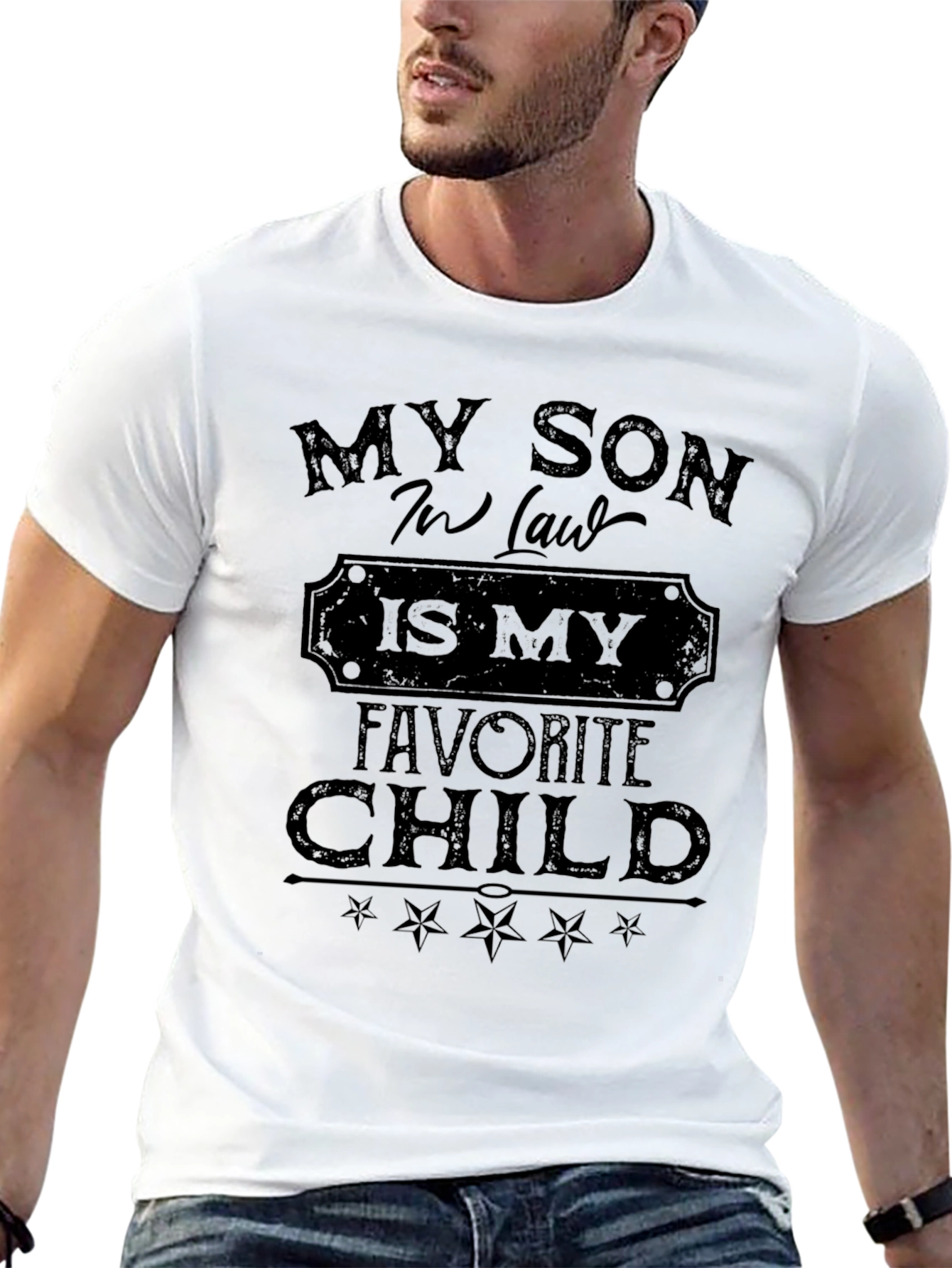 My Son-in-Law Is My Favorite Child Black T-Shirt