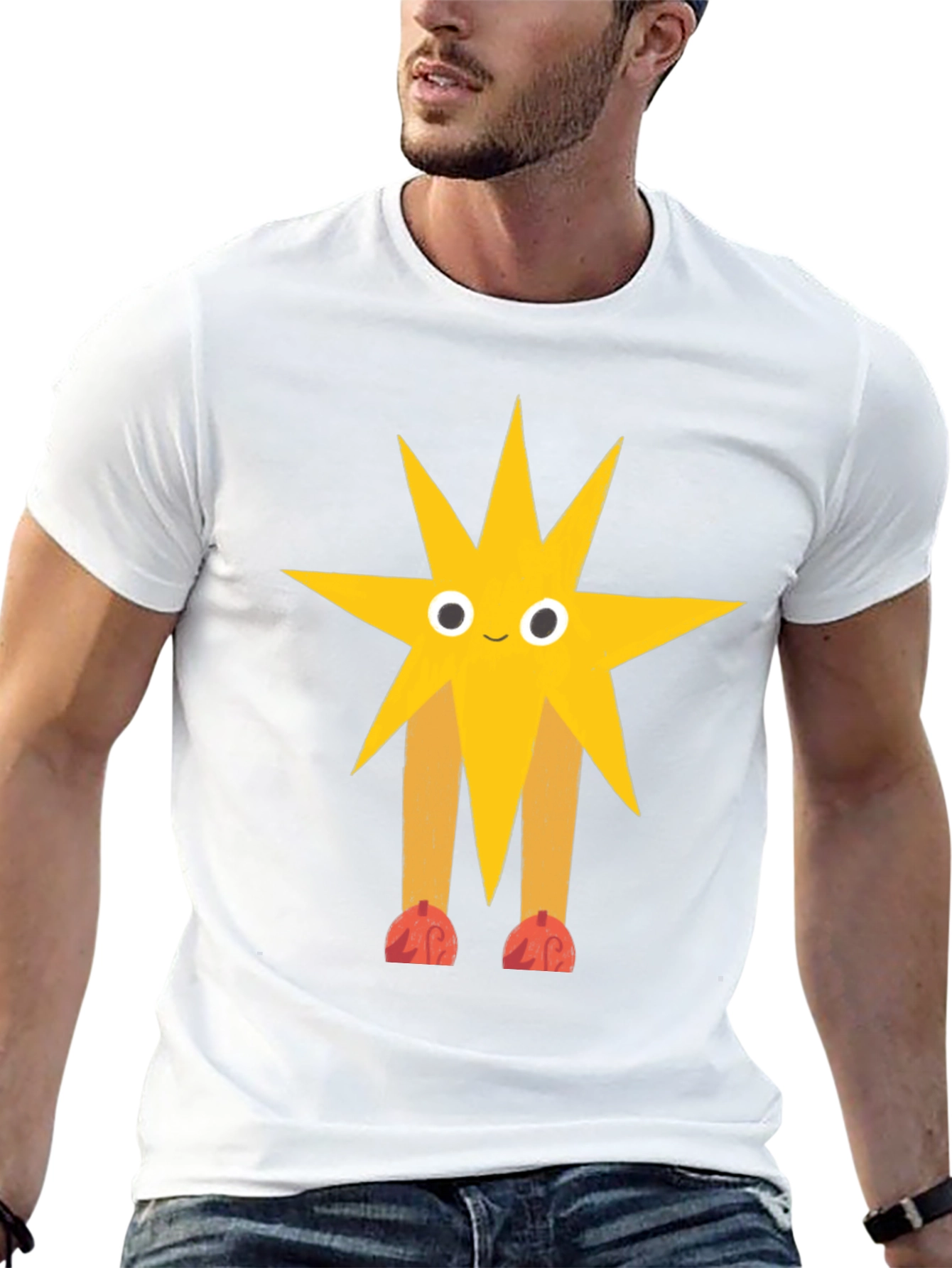 Star Character Graphic Black T-Shirt