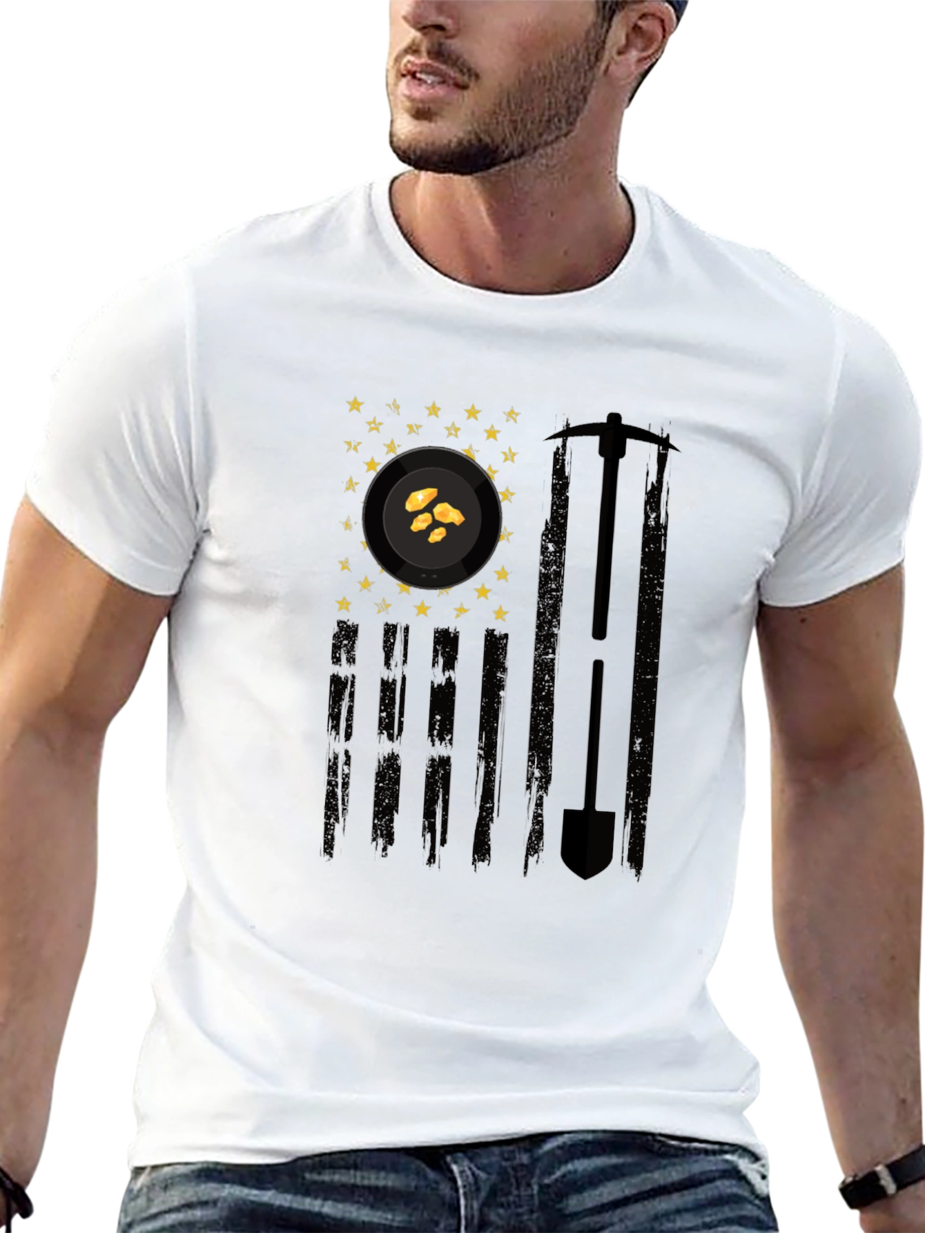 Gold Mining Flag Graphic Tee - Prospectors Pride