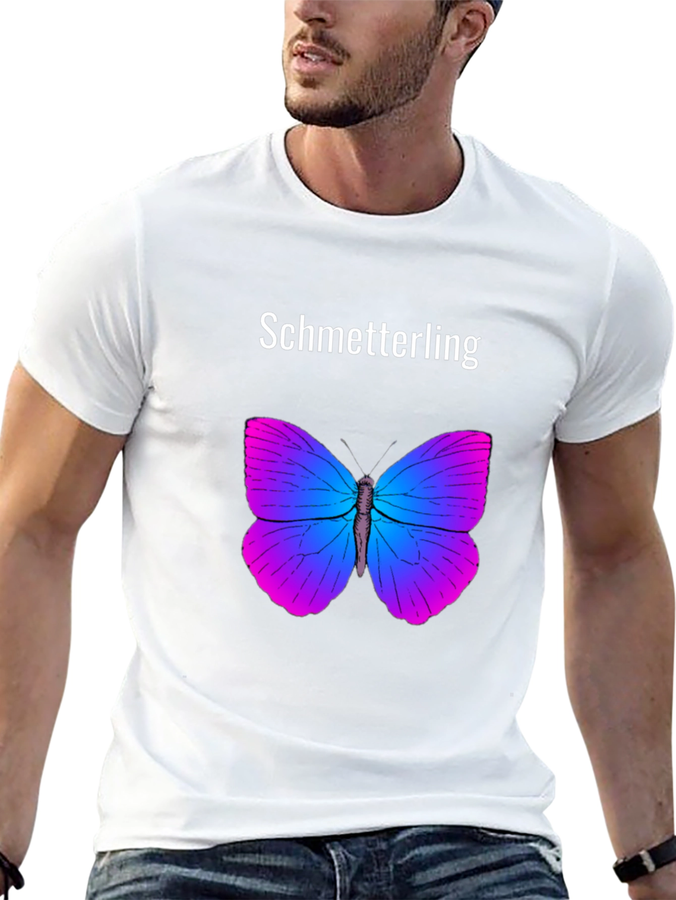 Butterfly Graphic Print T-Shirt