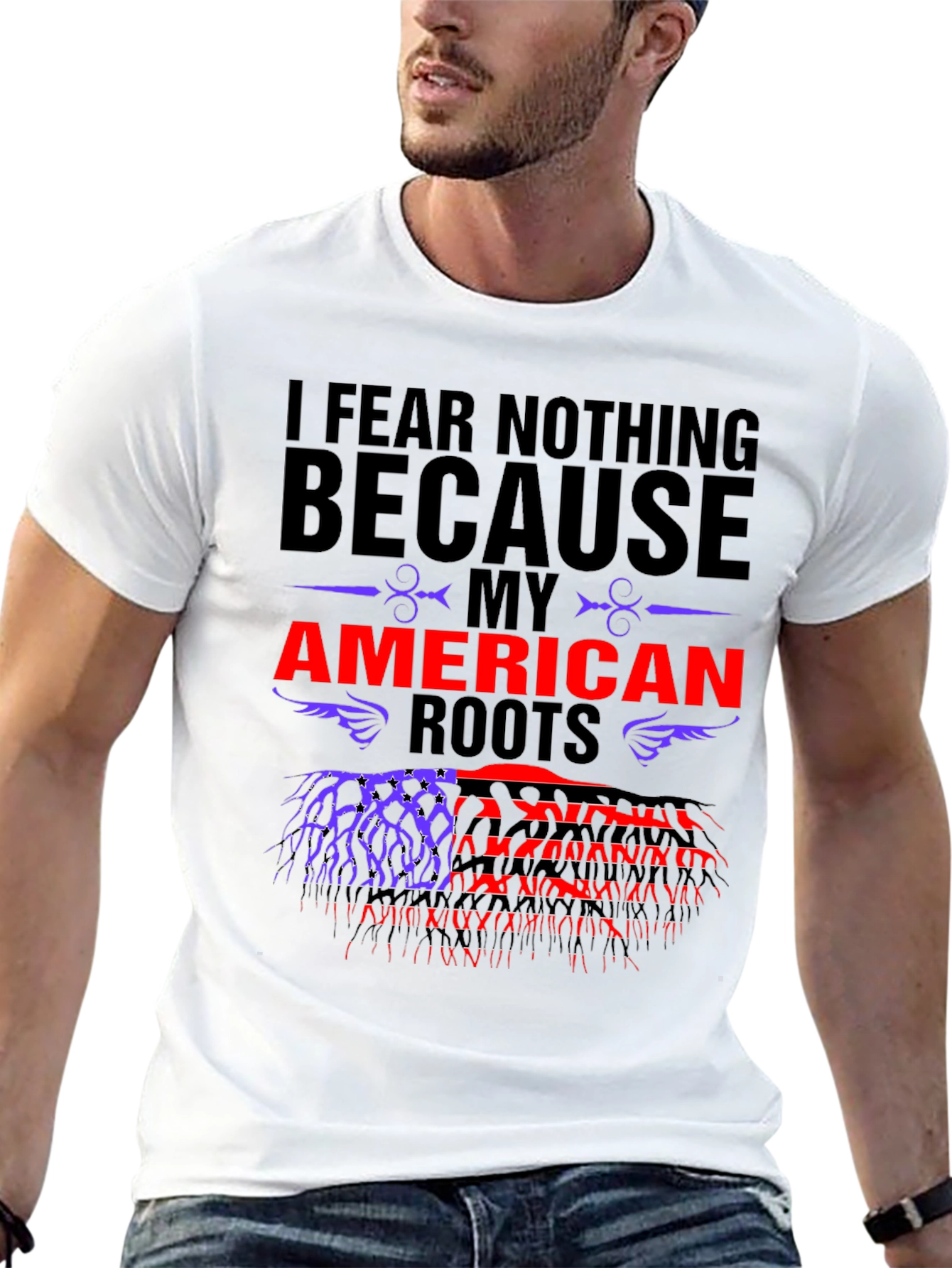 American Roots Graphic Tee - Patriotic Barber Pride