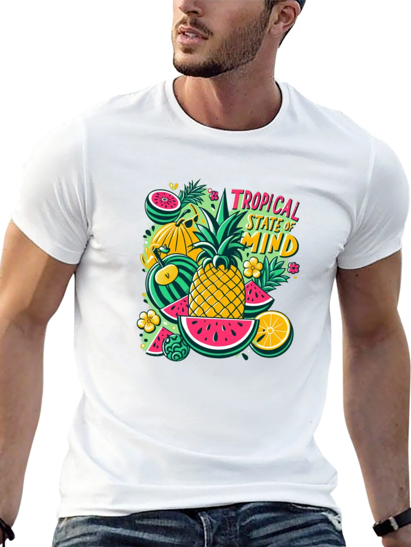 Tropical State of Mind Graphic Tee - Summer Vibes