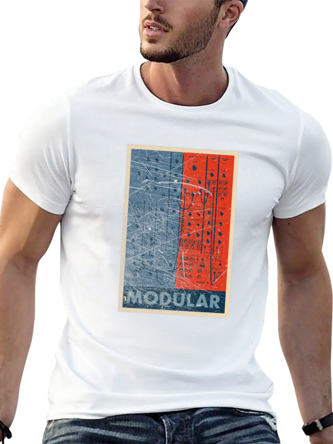 Modular Synth T-Shirt - Retro Electronic Music Design