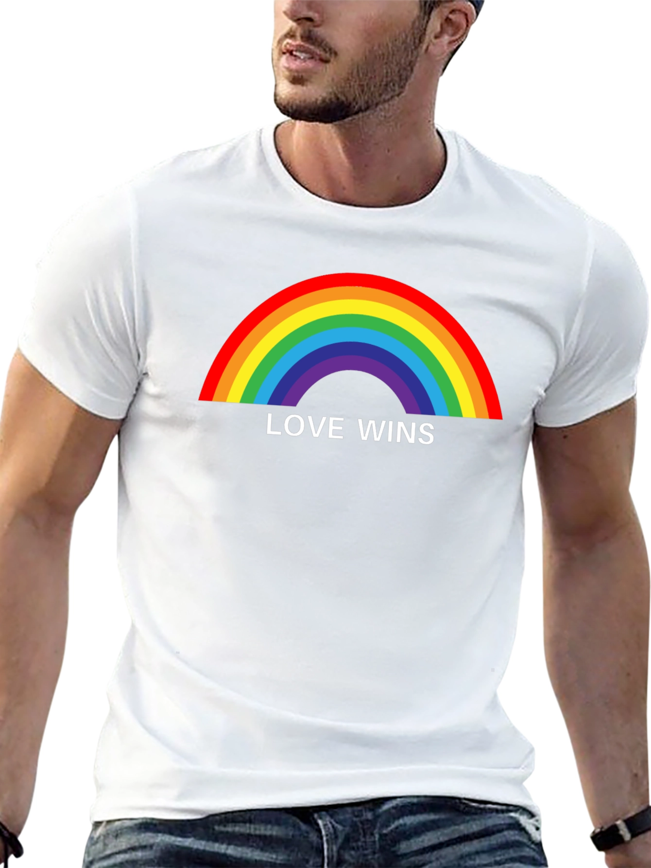 Love Wins Rainbow Pride Graphic Tee