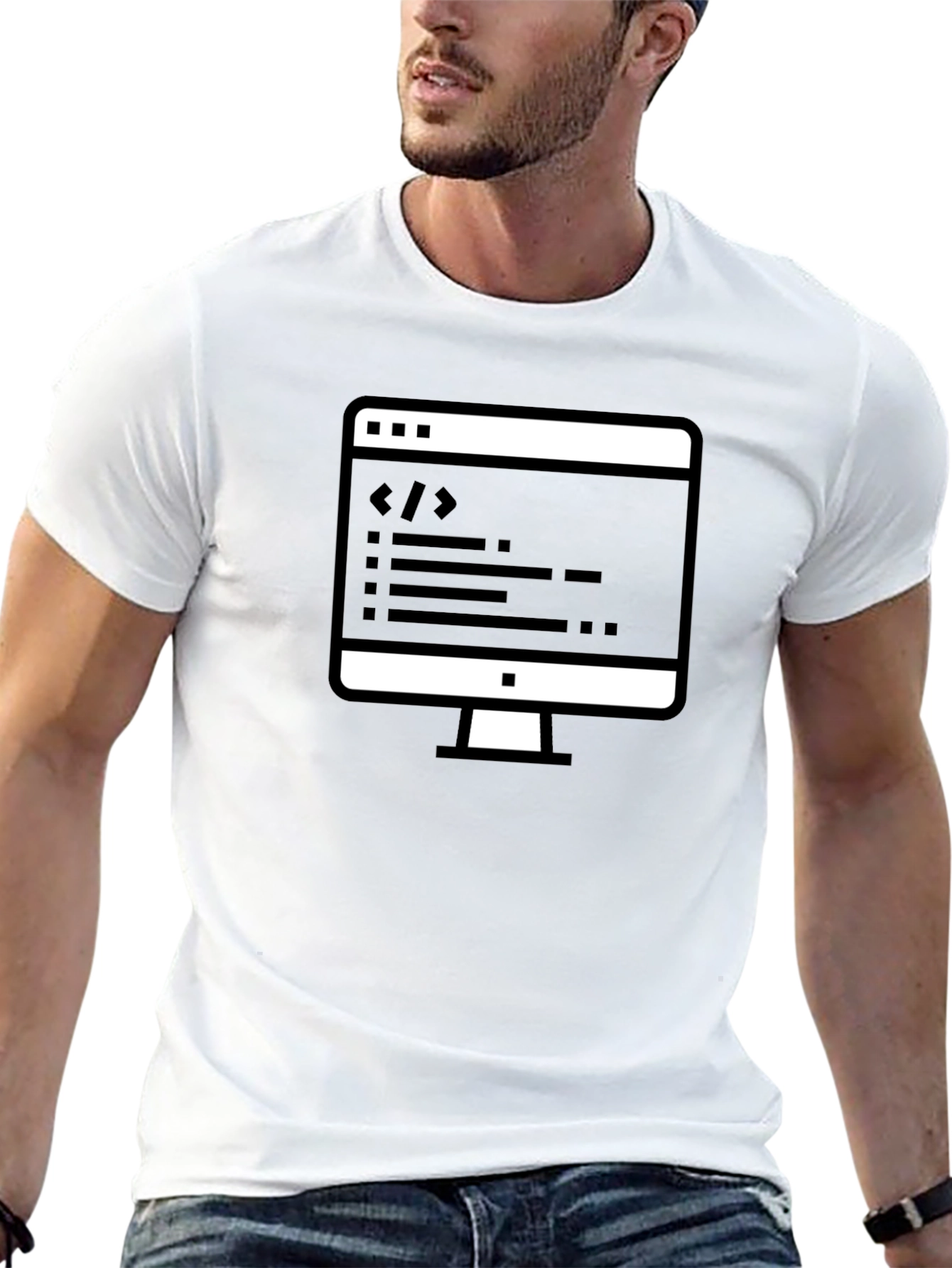 Coders Tee: Black Cotton Programmer T-Shirt