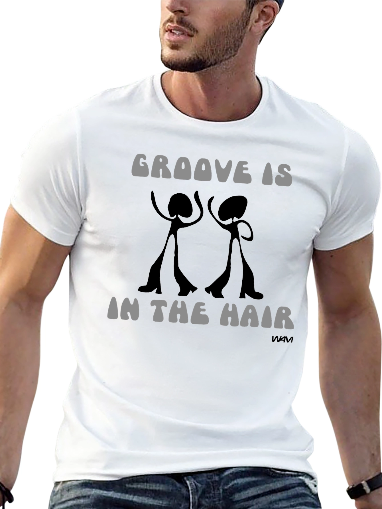 Groove Is In The Hair Graphic T-Shirt