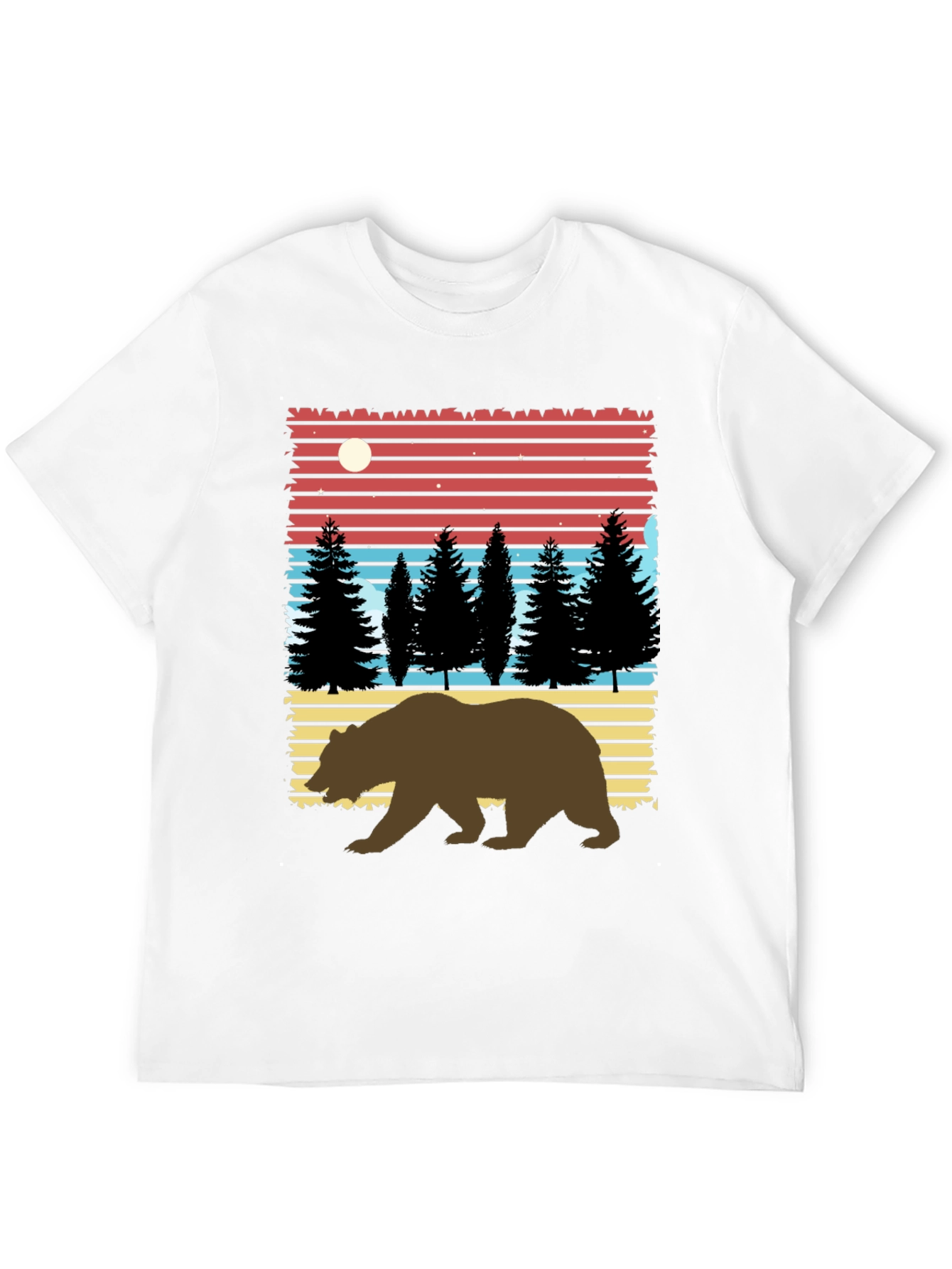 Retro Bear & Mountain Graphic Tee