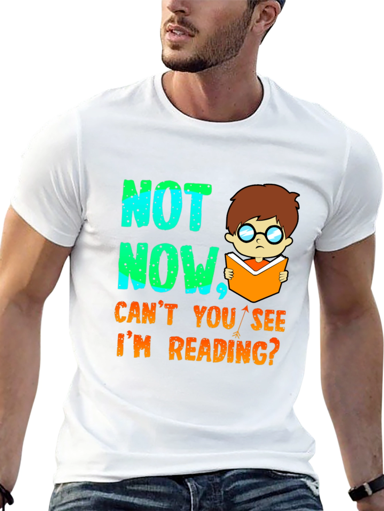 Funny Reading T-Shirt - Not Now Im Reading!