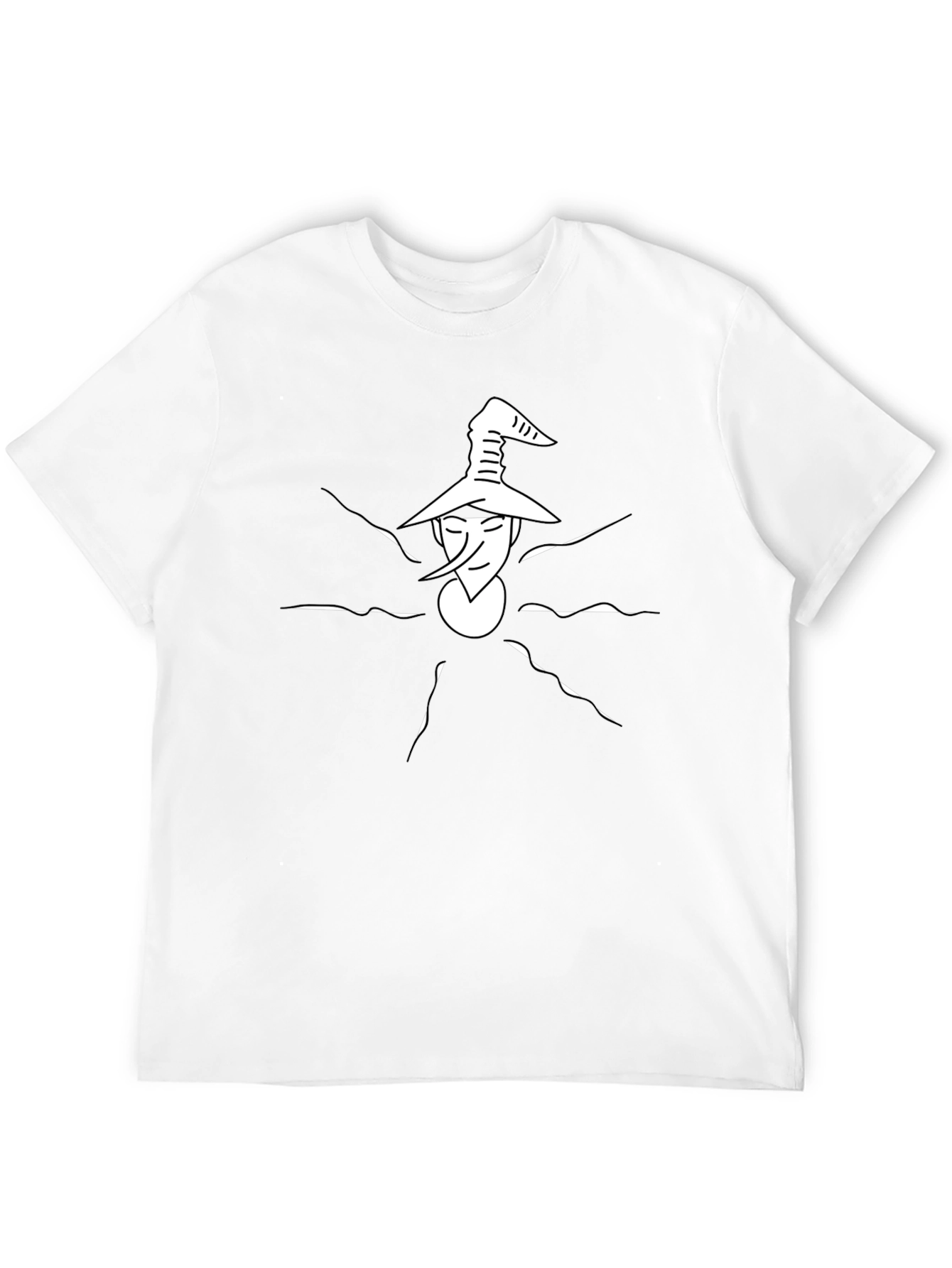 Whimsical Wizard Graphic Tee - Unique Design