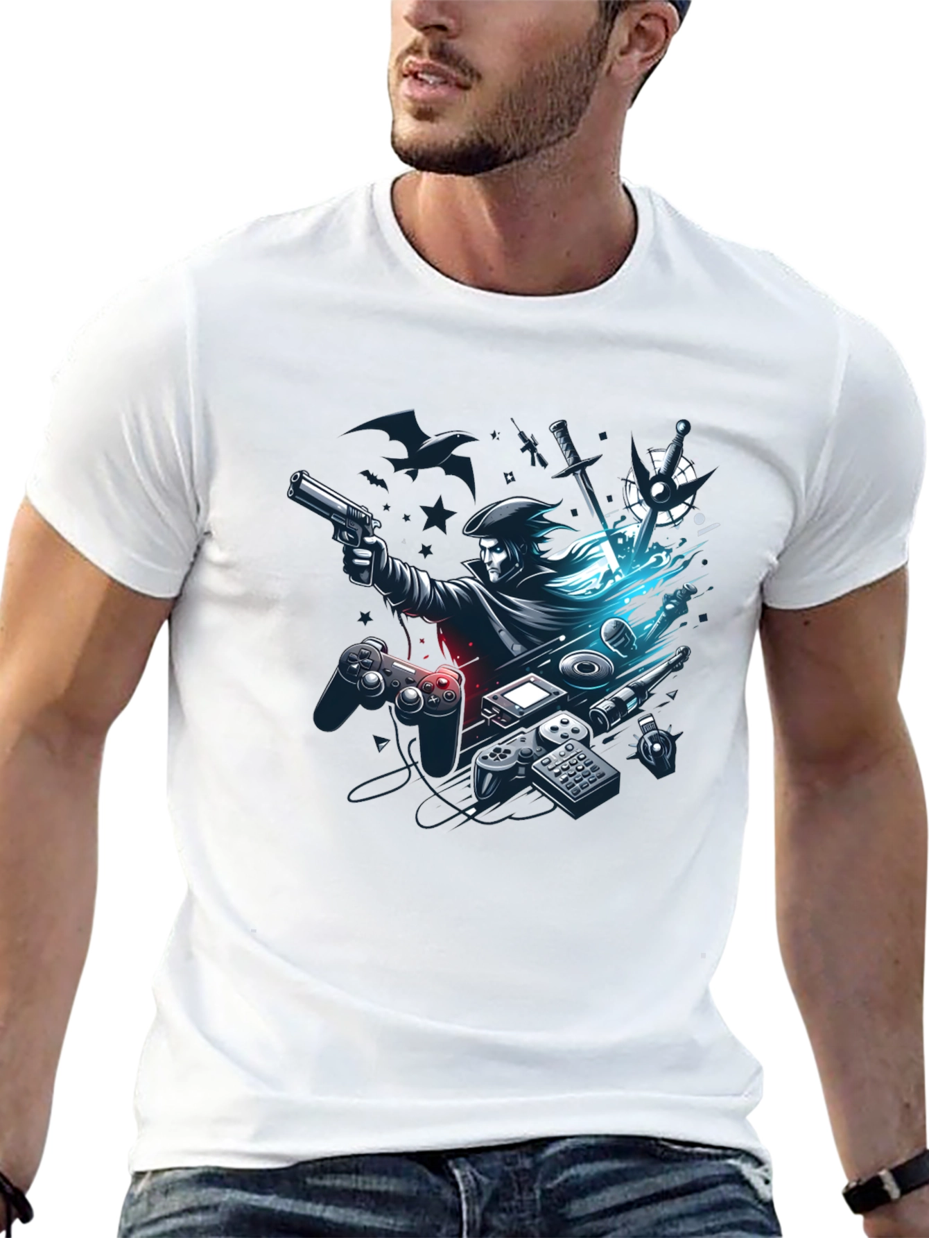 Gaming Pirate Black T-Shirt