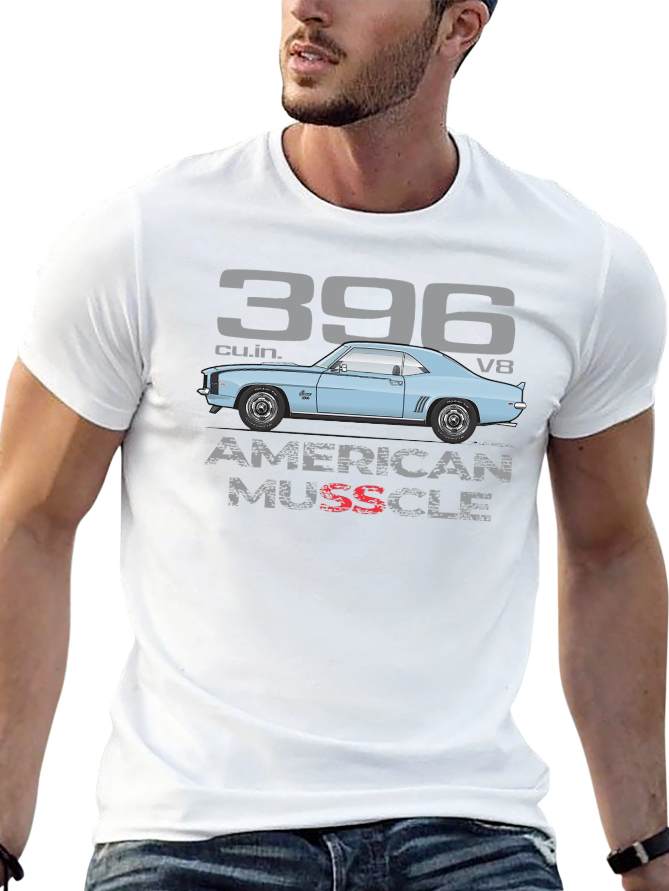American Muscle Car T-Shirt - 396 V8