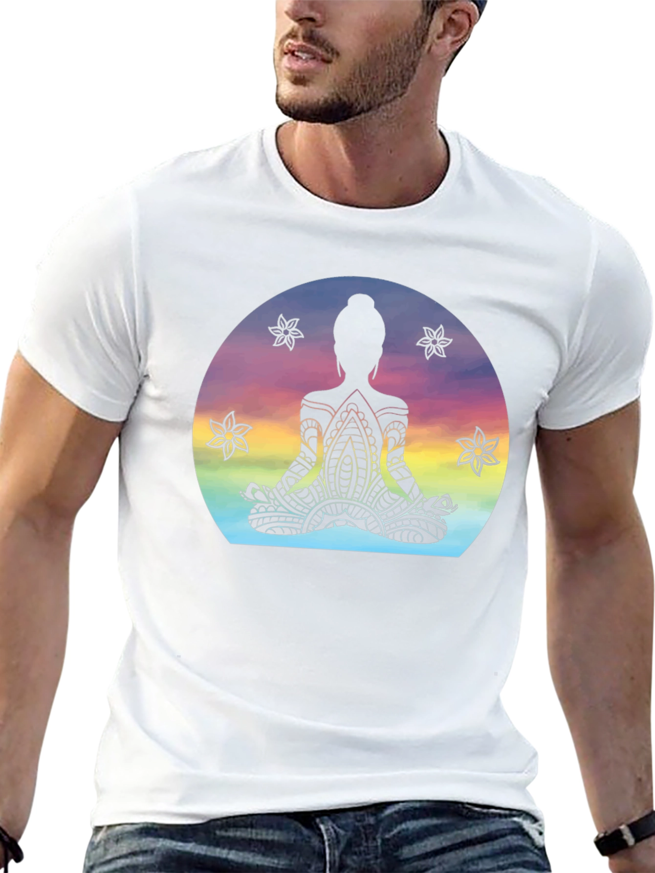 Zen Meditation T-Shirt - Spiritual Mandala Yoga Tee