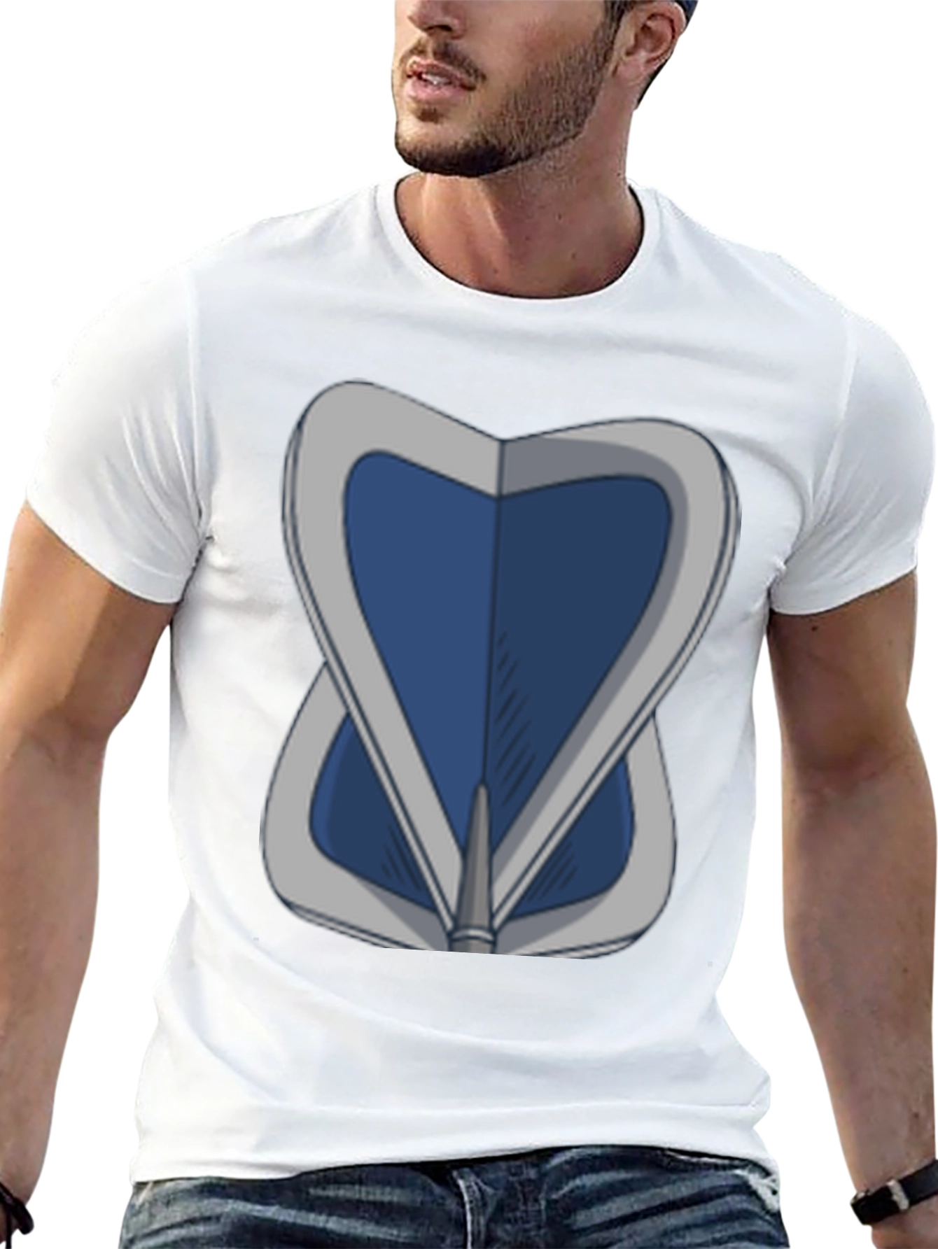 Blue Shield Graphic Tee - Stylish & Unique Design