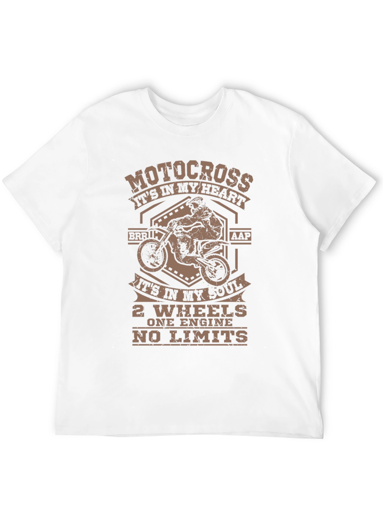 Motocross Black T-Shirt - Its In My Heart Design
