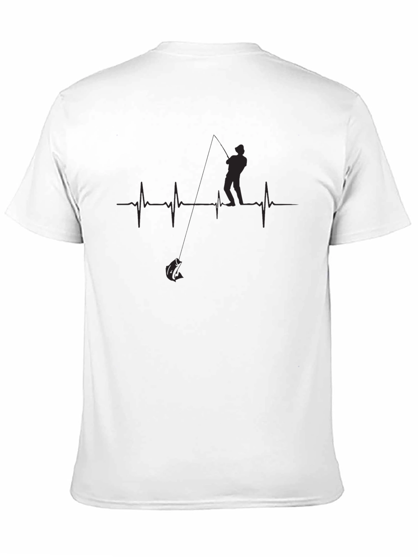 Fishing Heartbeat Graphic Tee - Angler Life