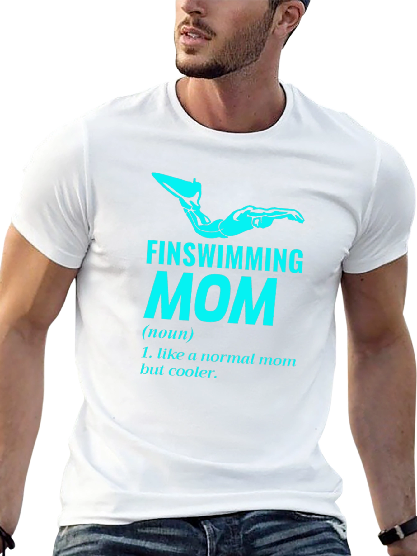 Finswimming Mom T-Shirt - Cool Mom Definition Tee