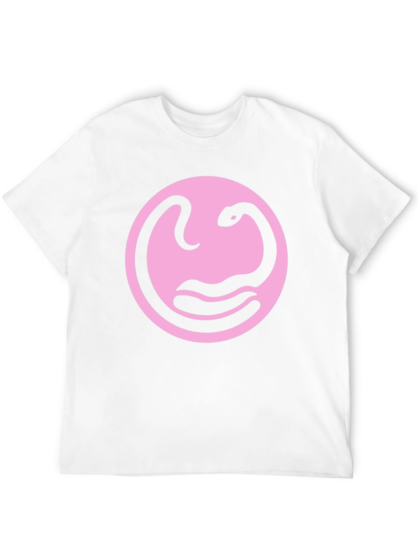 Snake Circle Graphic Tee - Stylish Black T-Shirt