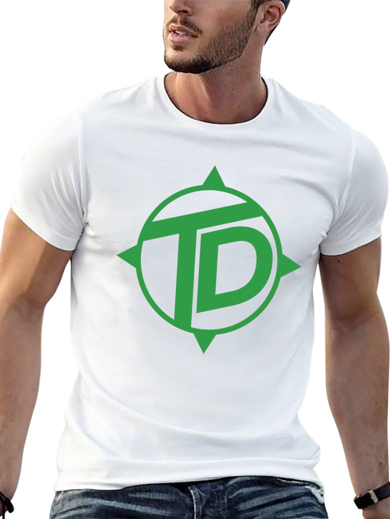 TD Green Logo Black T-Shirt
