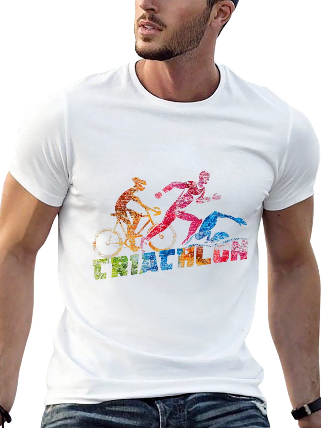 Triathlon T-Shirt: Swim Bike Run!