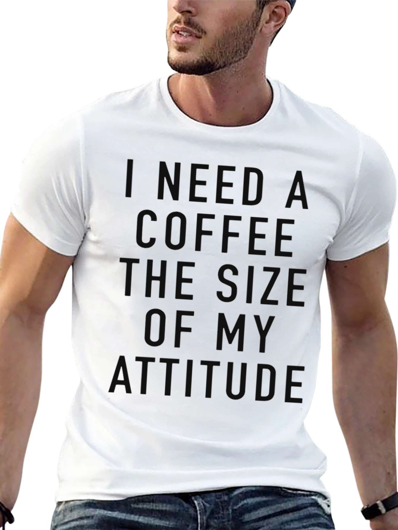 Coffee Attitude Black T-Shirt