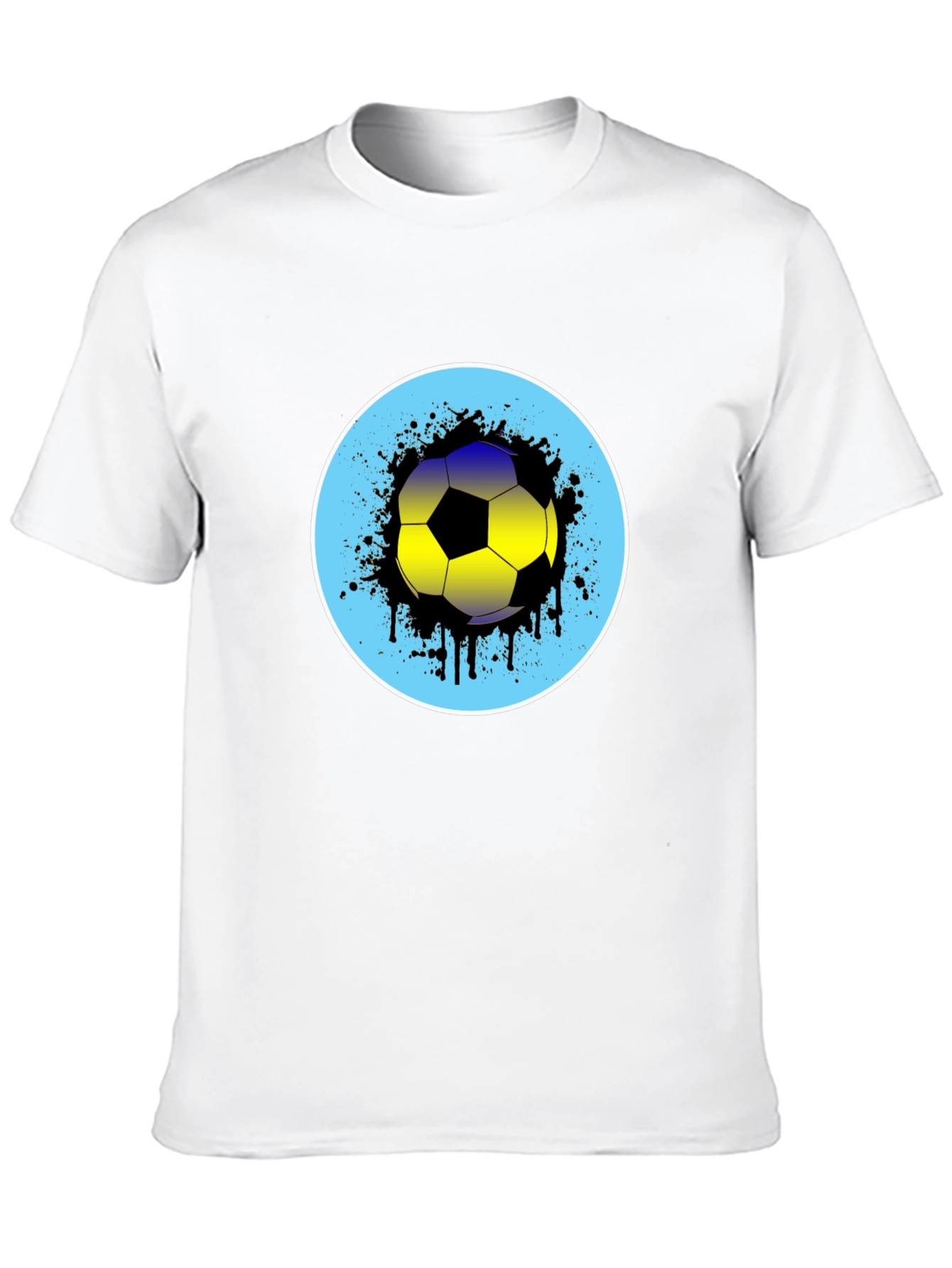 Soccer Ball Splatter Graphic Tee
