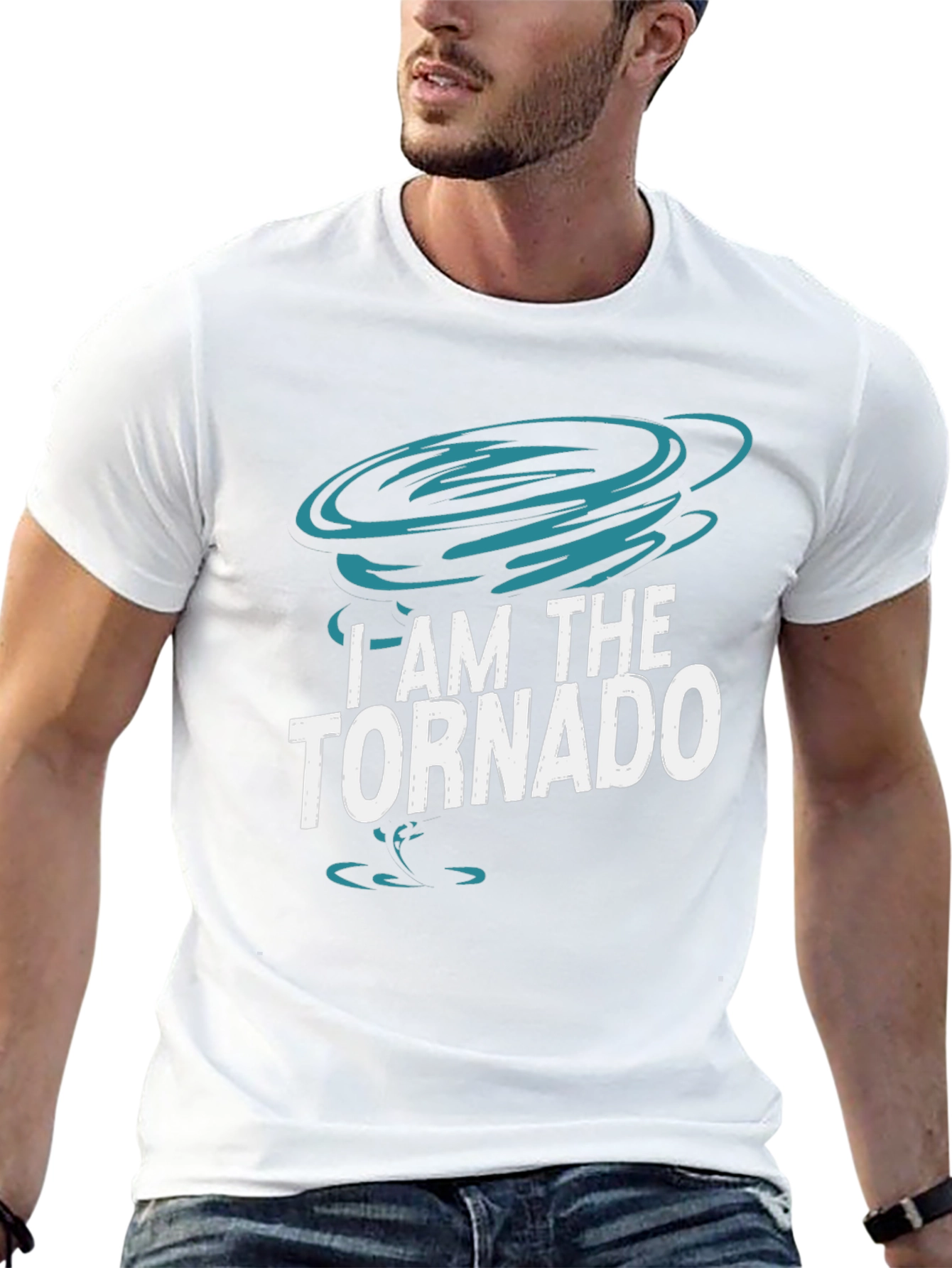 I Am The Tornado Graphic T-Shirt Black