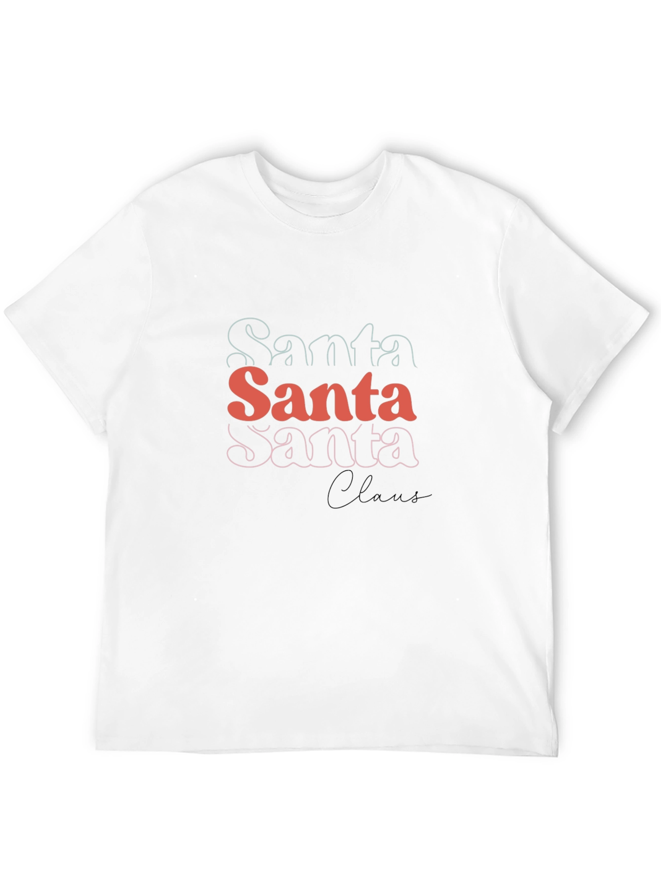 Santa Claus Stacked Graphic Tee
