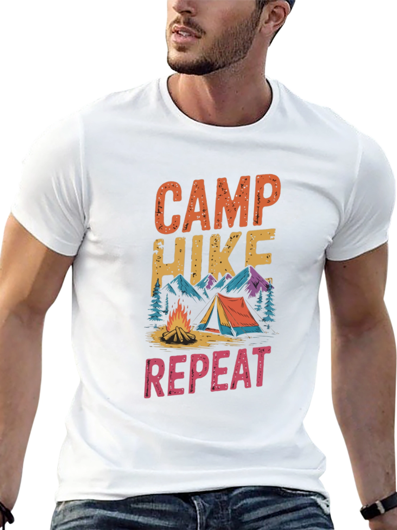 Camp Hike Repeat Graphic Tee