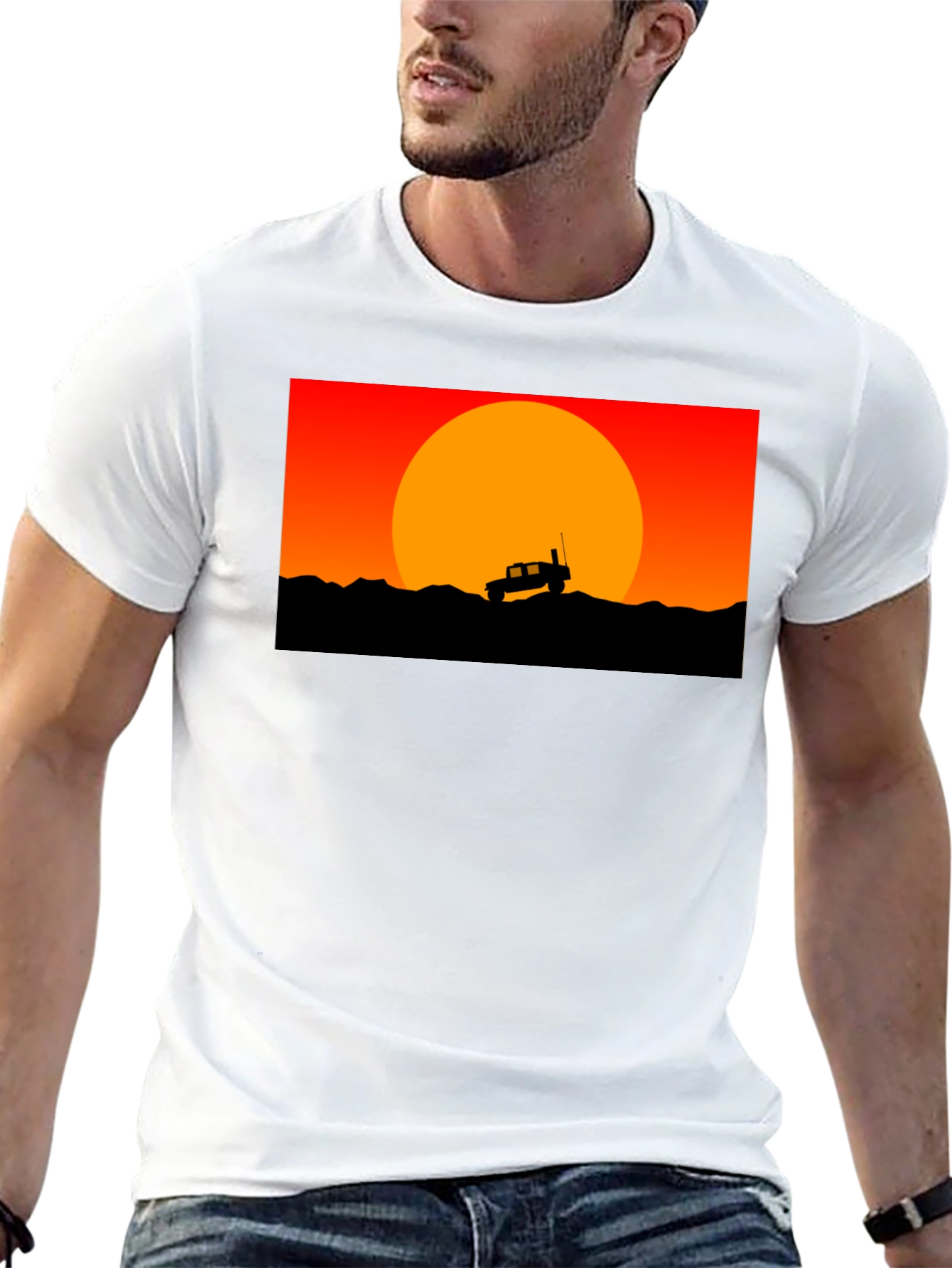 Off-Road Sunset Graphic T-Shirt