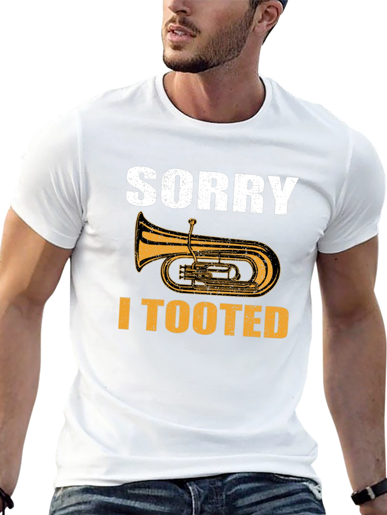 Sorry I Tooted Tuba Musician Humor T-Shirt