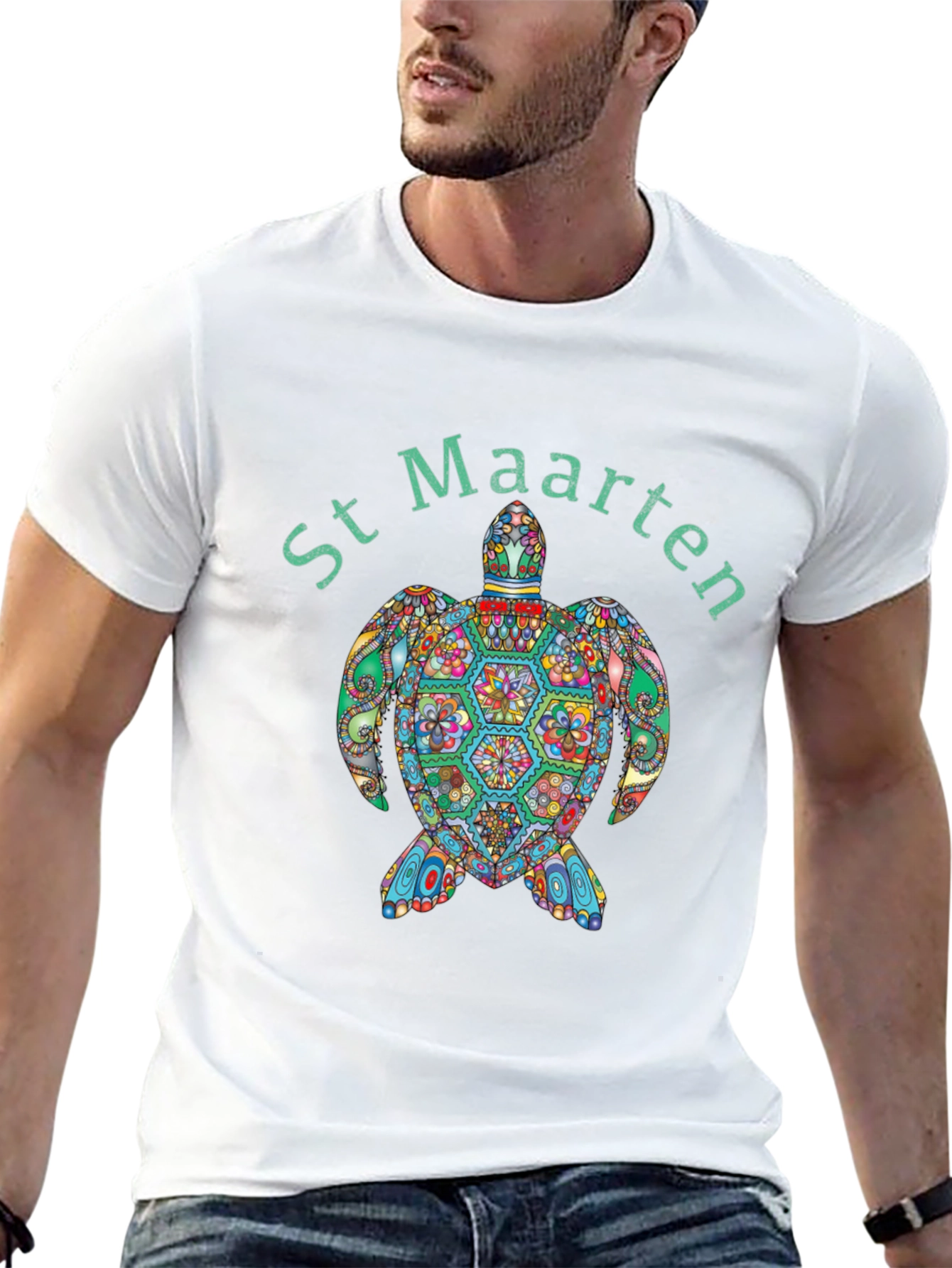 St. Maarten Turtle Graphic T-Shirt