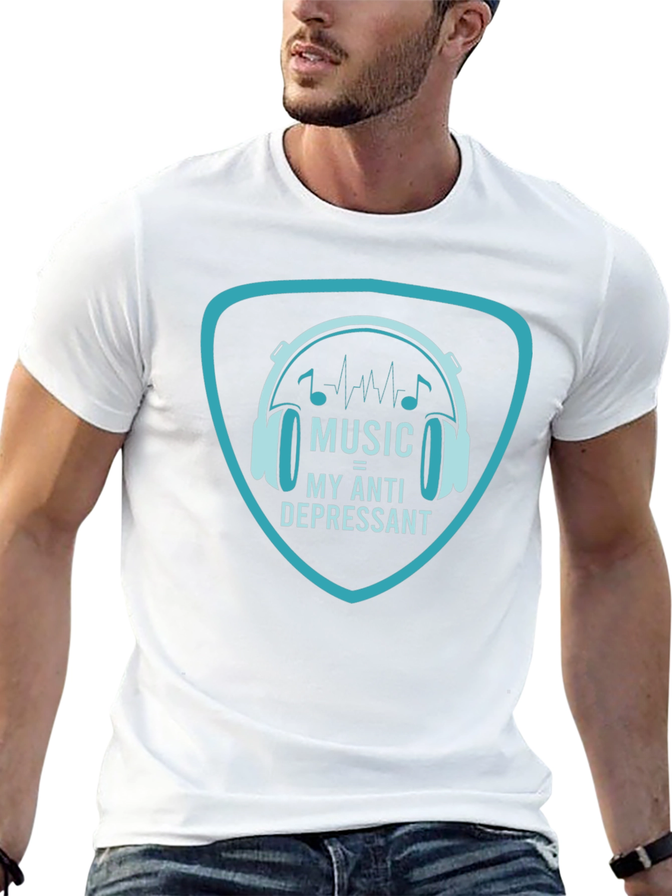 Music is My Anti-Depressant Graphic T-Shirt