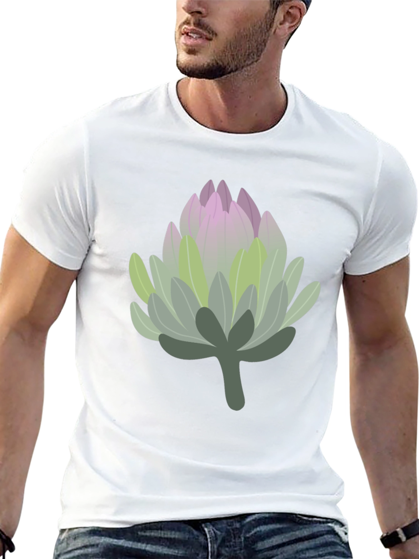 Protea Flower Graphic Tee - Unisex Cotton Blend