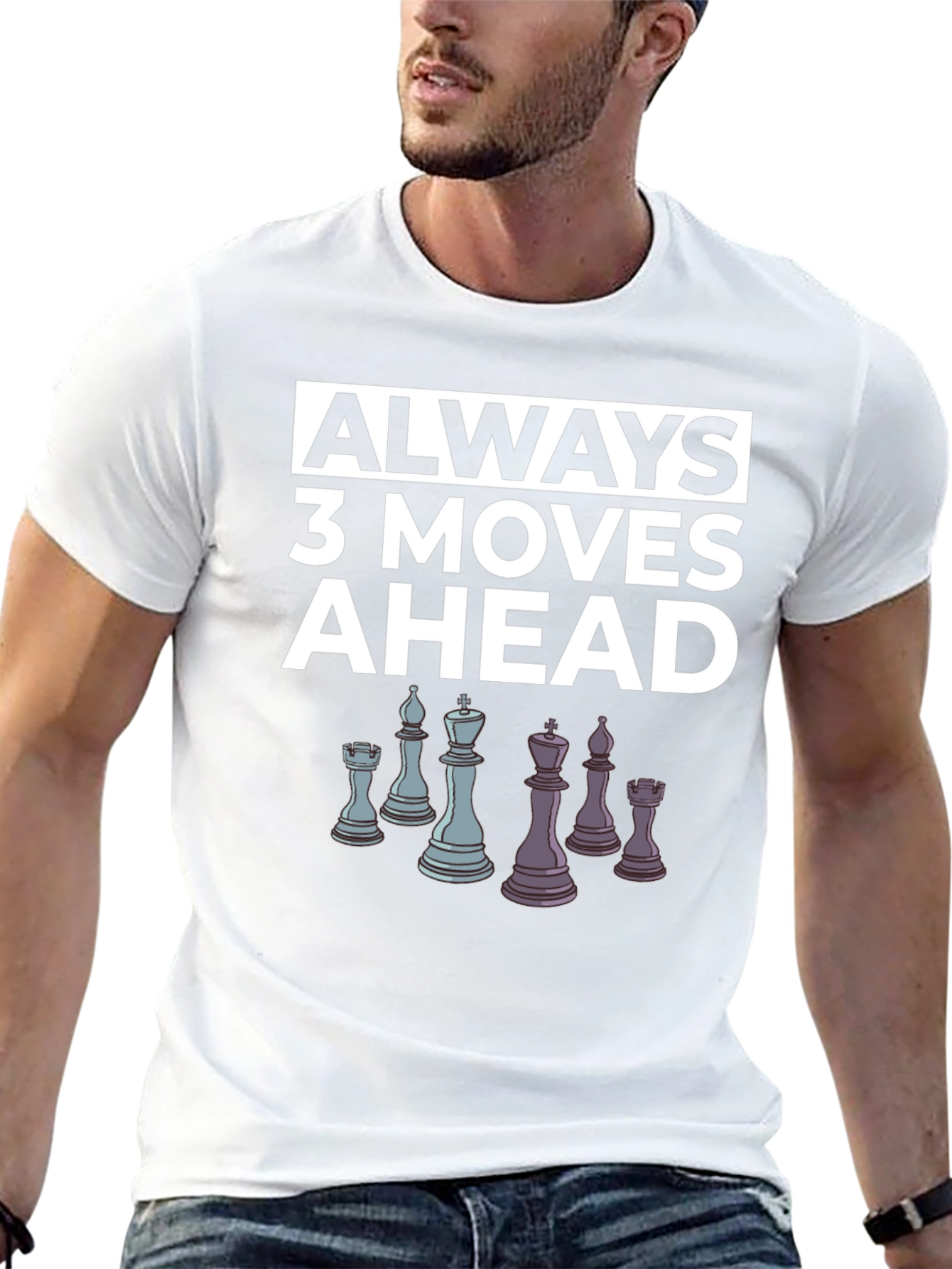 Chess Lover T-Shirt: Always 3 Moves Ahead Tee