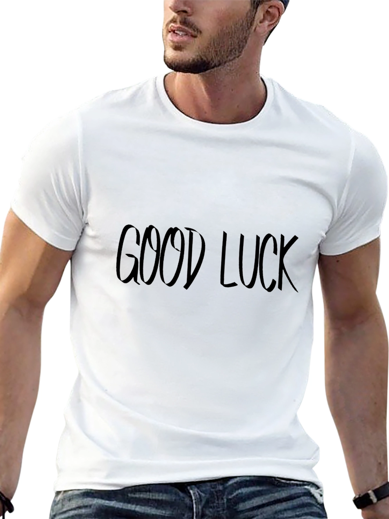 Good Luck Black Tee