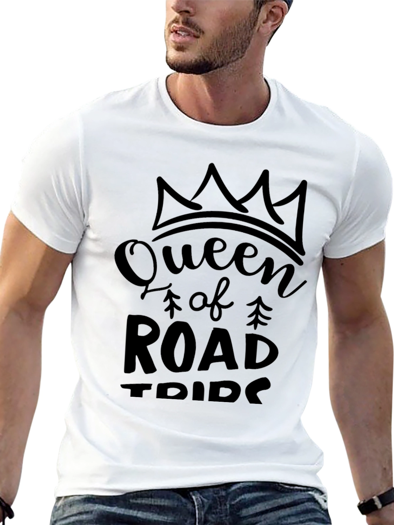 Queen of Road Trips Black T-Shirt
