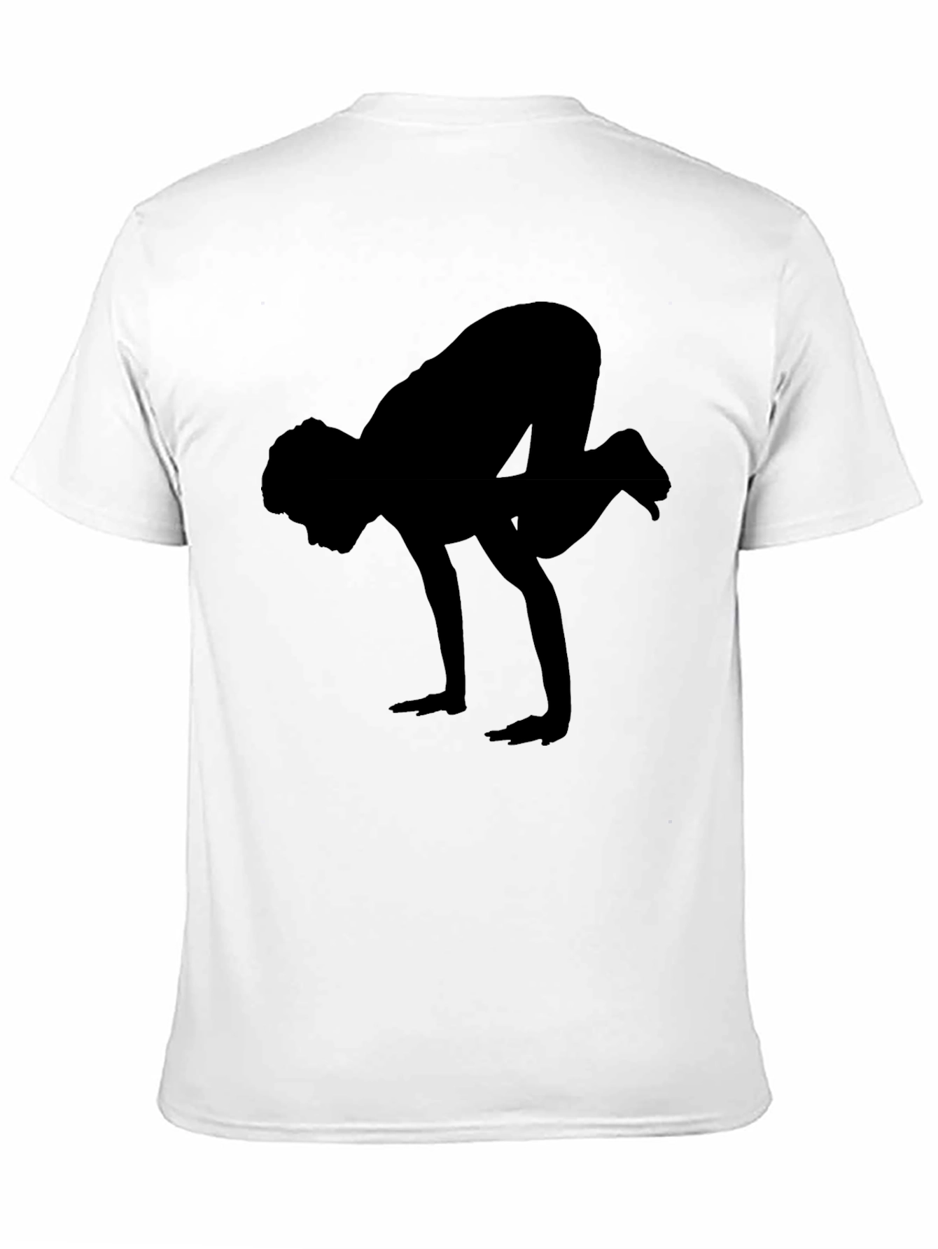 Yoga Crow Pose Black T-Shirt