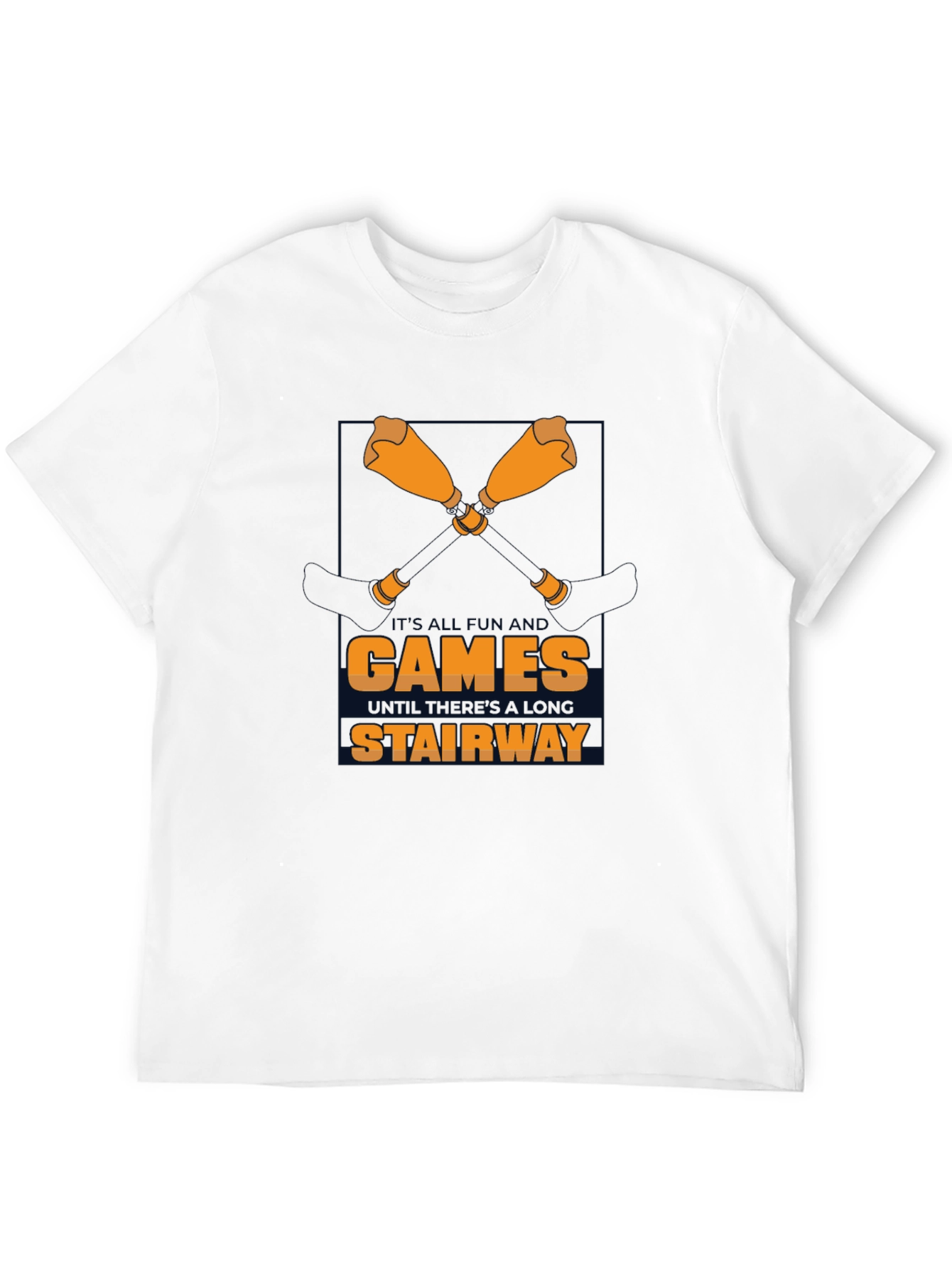 Games Stairway Black Graphic Tee
