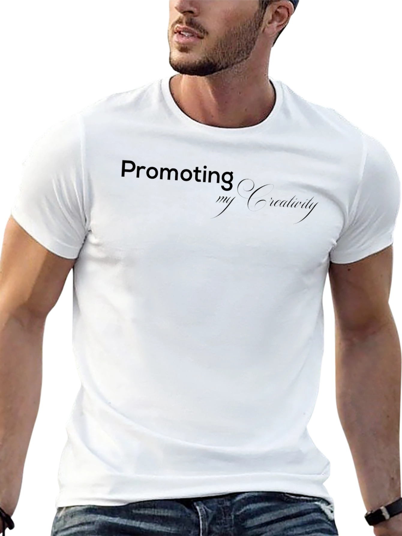 Promoting My Creativity Black T-Shirt