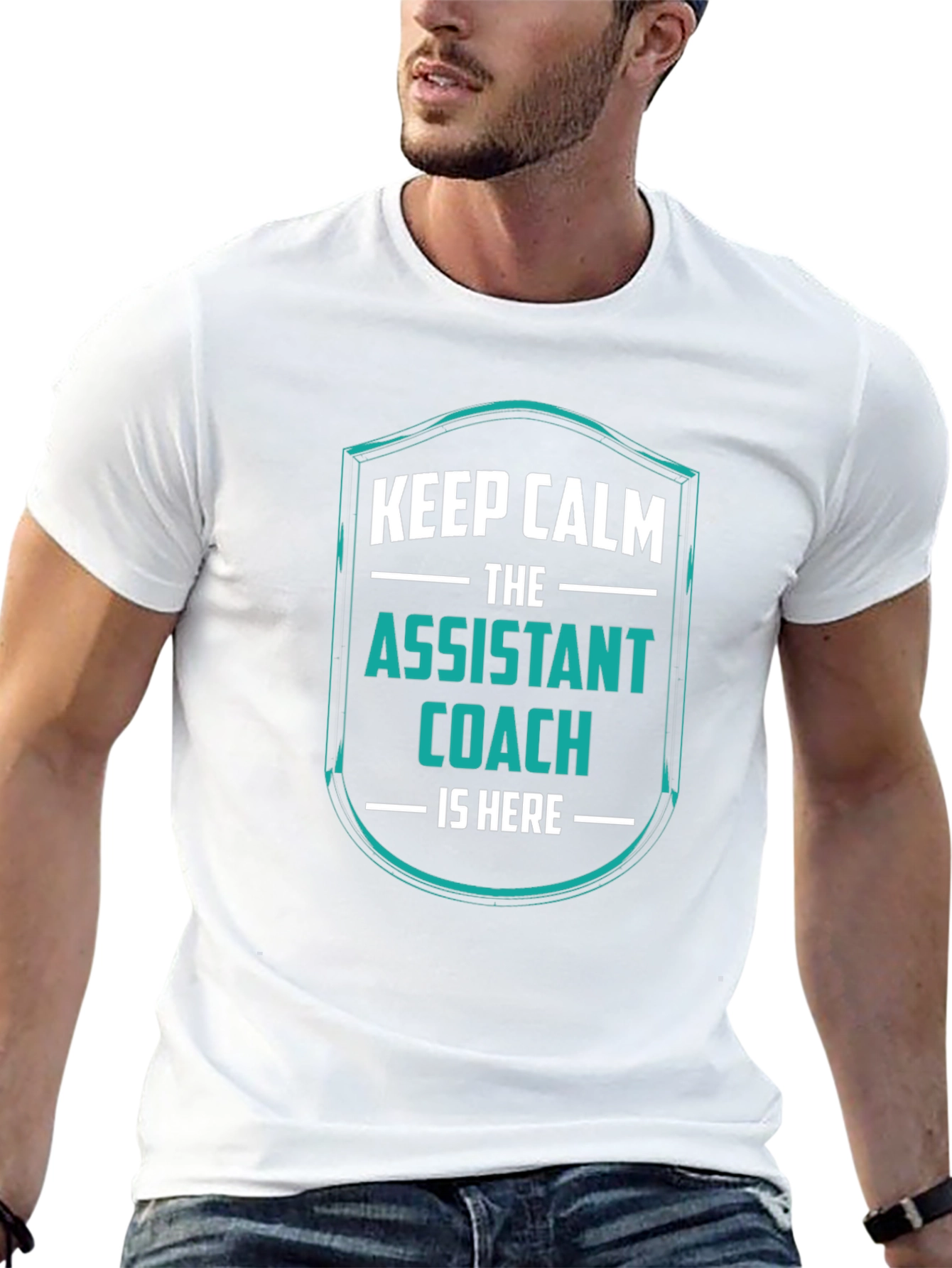 Assistant Coach T-Shirt - Keep Calm Design
