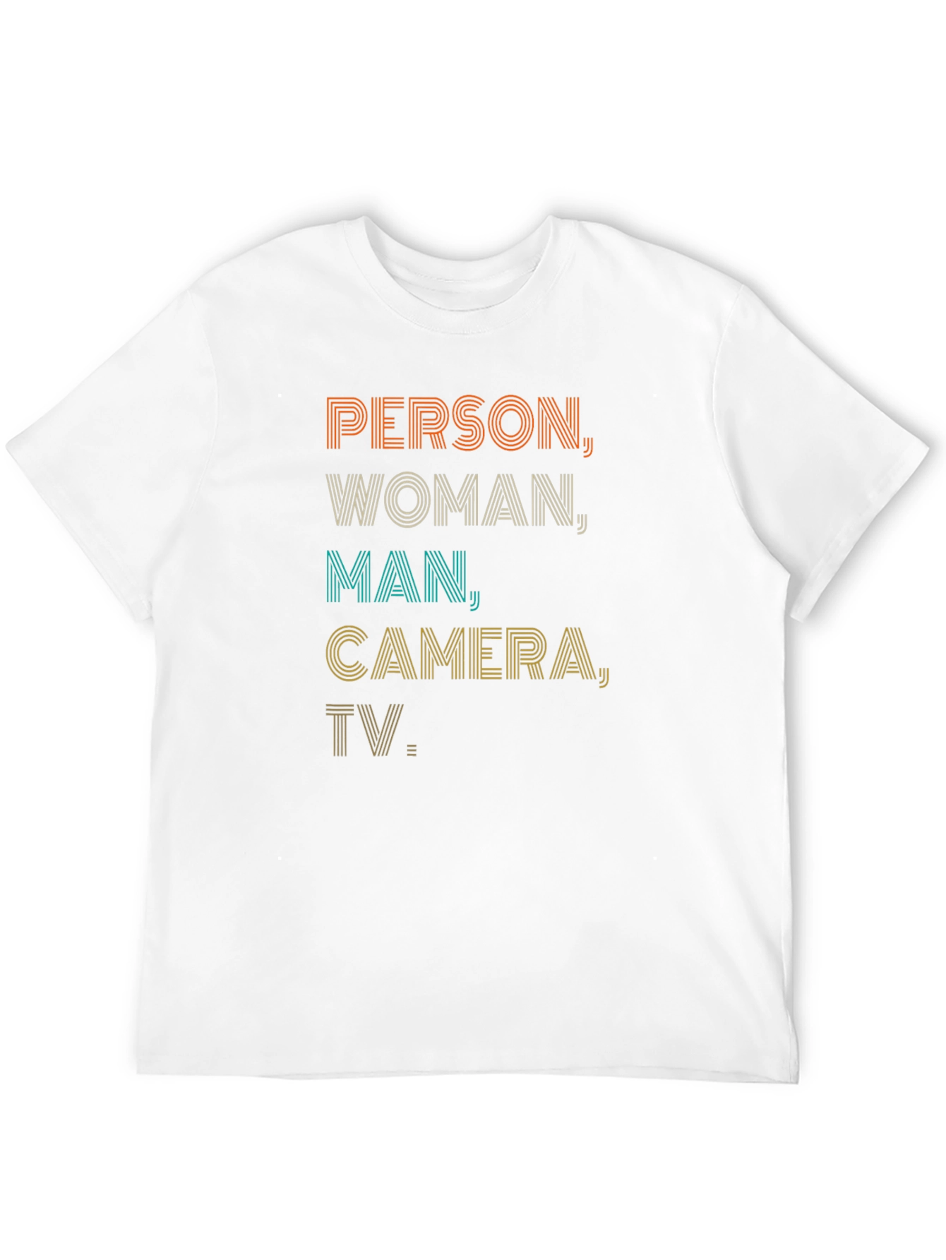 Person Woman Man Camera TV Tee