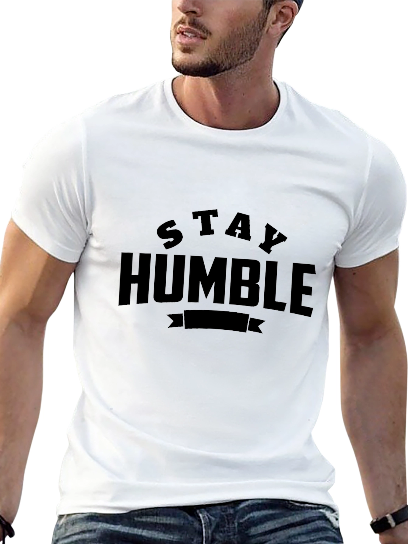 Stay Humble Black Graphic Tee