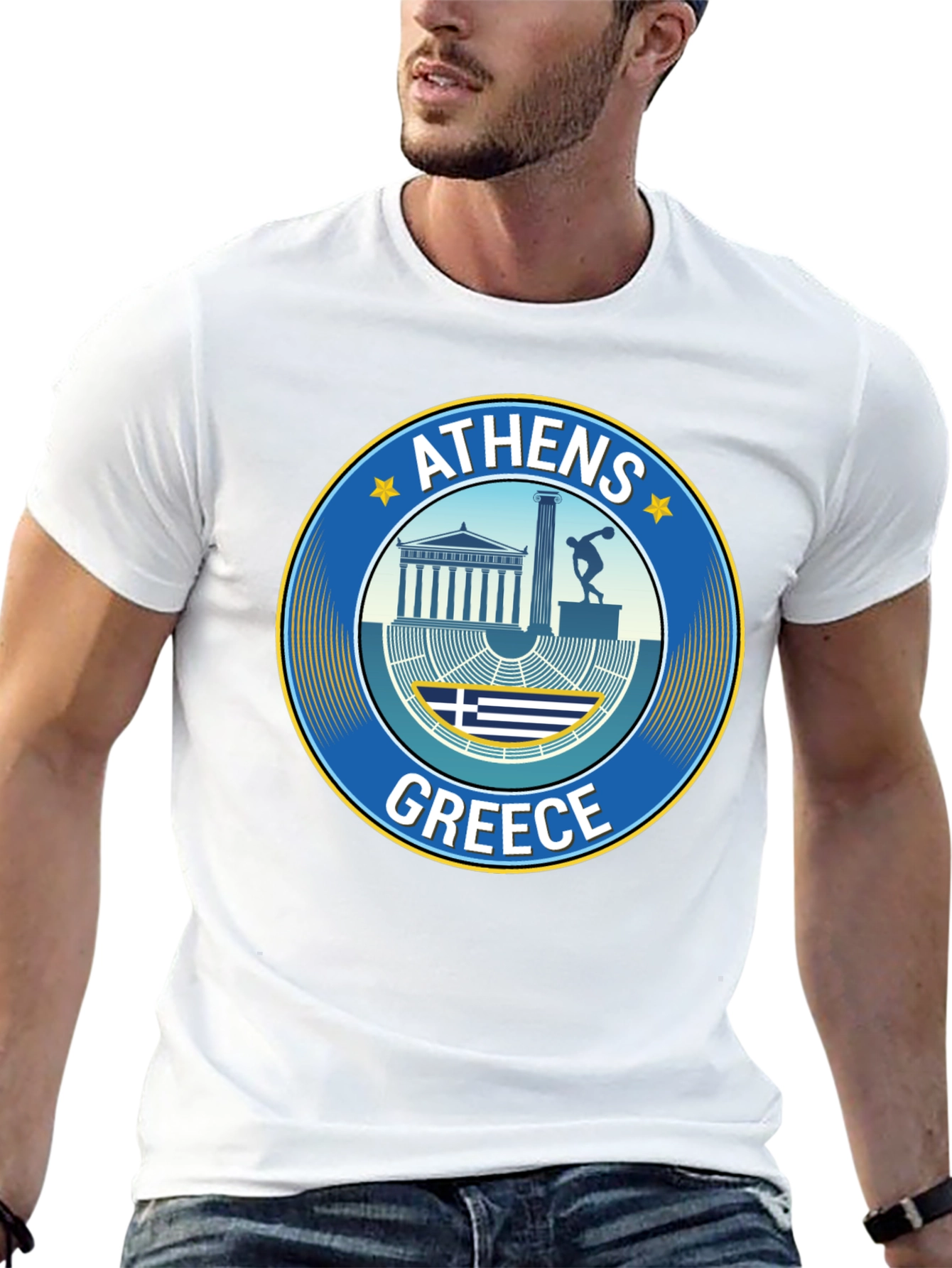 Athens Greece T-Shirt Souvenir Black