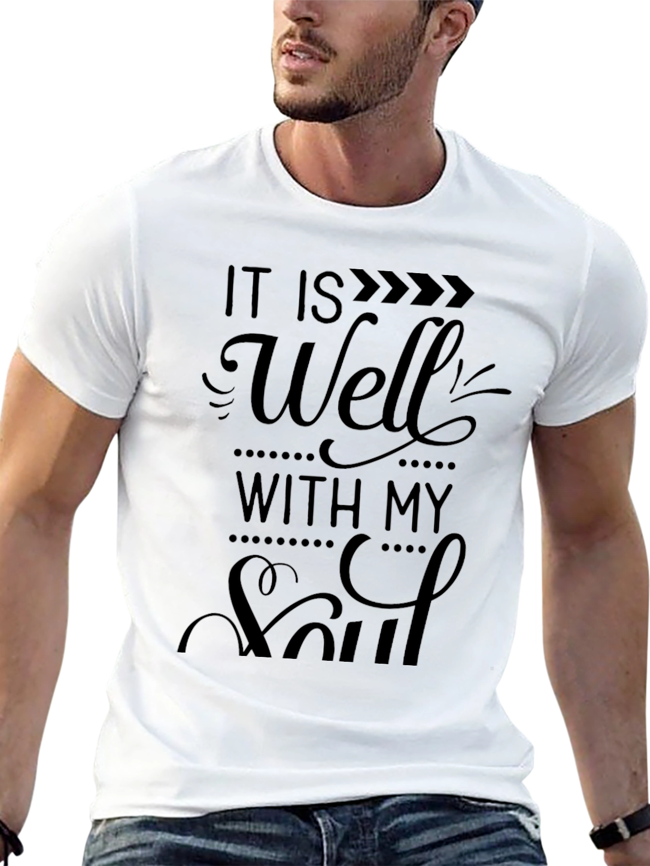 It Is Well With My Soul Black T-Shirt